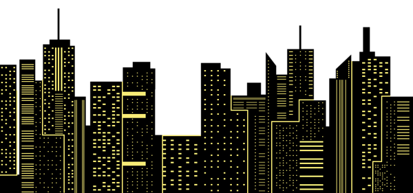 This png image - Night City Silhouette PNG Clip Art Image, is available for free download