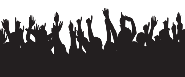 This png image - Party People Hands Up Silhouette Clip Art Image, is available for free download