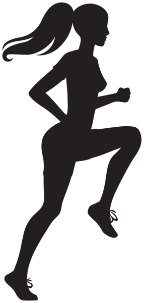 Download Running Woman Silhouette Transparent Image | Gallery ...