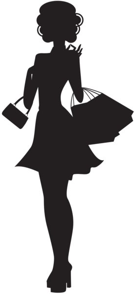 Download Shopping Woman Silhouette PNG Clip Art | Gallery Yopriceville - High-Quality Images and ...