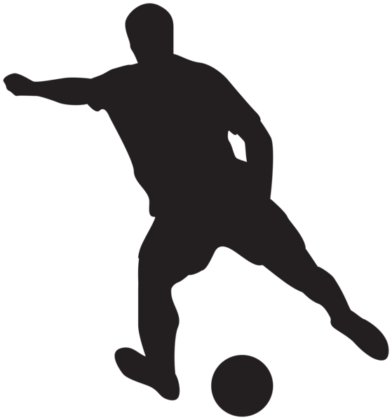 This png image - Soccer Player Silhouettes Clipart Image, is available for free download