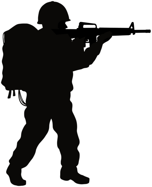 This png image - Soldier Silhouette PNG Clipart, is available for free download