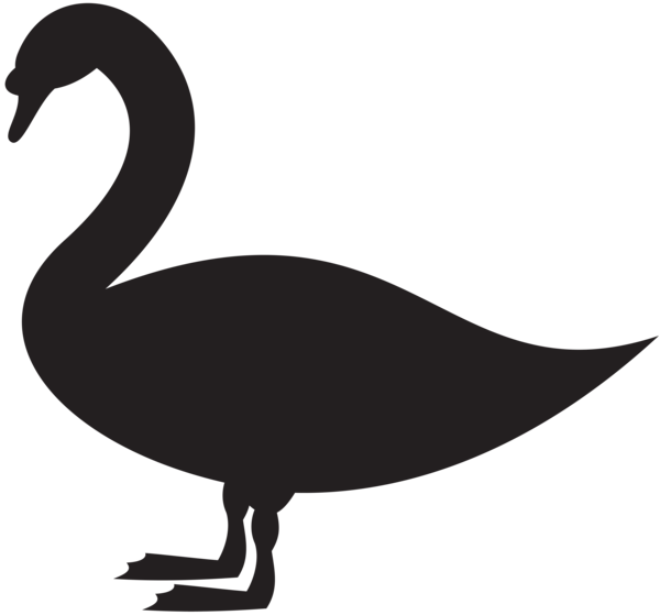 This png image - Swan Silhouette PNG Clip Art Image, is available for free download