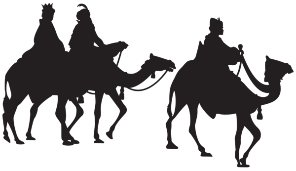 This png image - Three Kings Silhouette PNG Clip Art Image, is available for free download