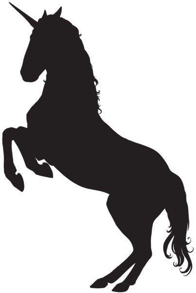 This png image - Unicorn Silhouette PNG Clip Art Image, is available for free download