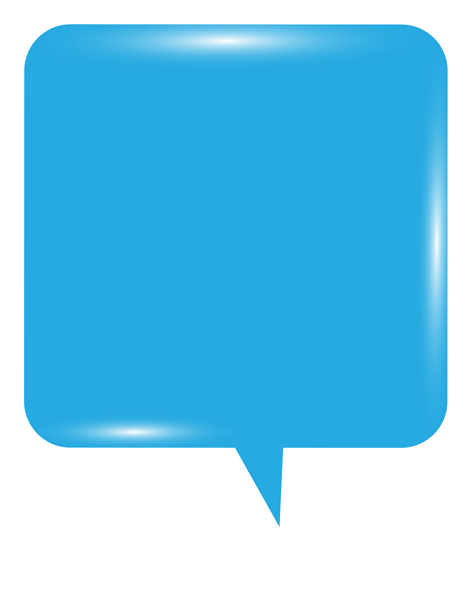 This png image - Bubble Speech Blue PNG Clip Art Image, is available for free download