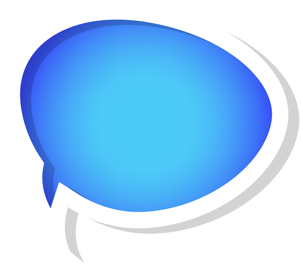 This png image - Bubble Speech Blue PNG Clip Art Image, is available for free download