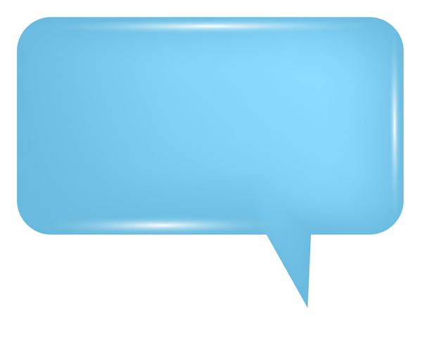 This png image - Bubble Speech Blue PNG Transparent Clip Art Image, is available for free download