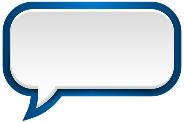 This png image - Bubble Speech Blue White PNG Clip Art Image, is available for free download