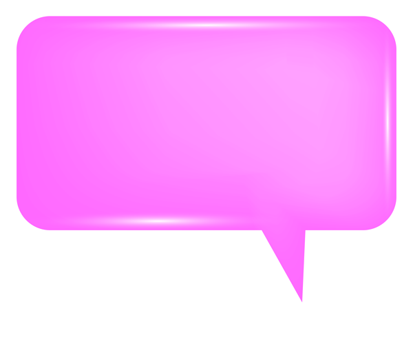 This png image - Bubble Speech Pink PNG Transparent Clip Art Image, is available for free download