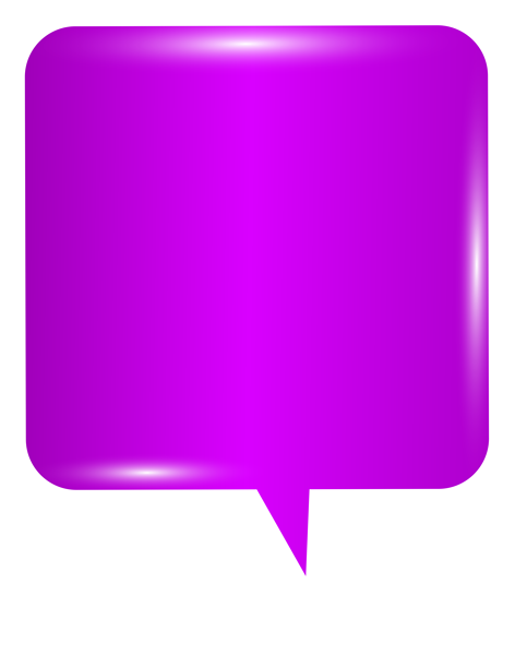 This png image - Bubble Speech Purple PNG Clip Art Image, is available for free download