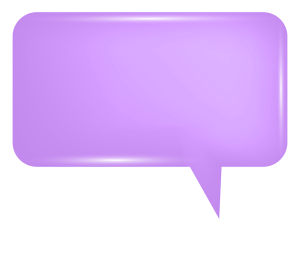 This png image - Bubble Speech Purple PNG Transparent Clip Art Image, is available for free download