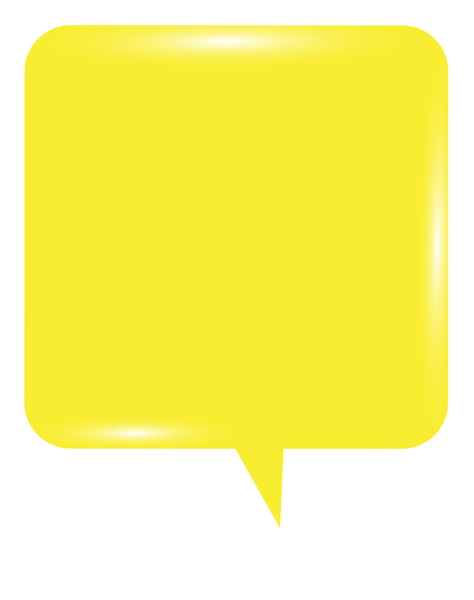 This png image - Bubble Speech Yellow PNG Clip Art Image, is available for free download