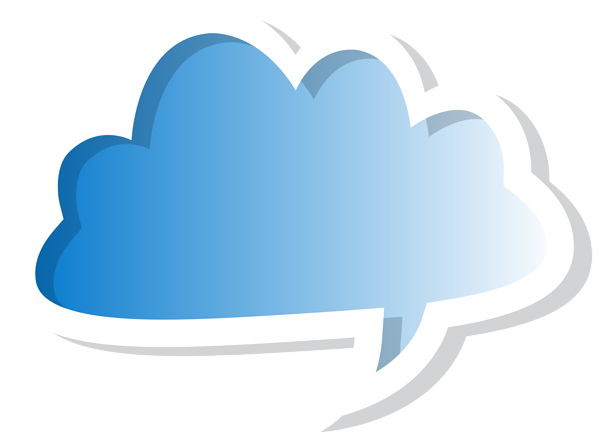 This png image - Cloud Bubble Speech Blue PNG Clip Art Image, is available for free download
