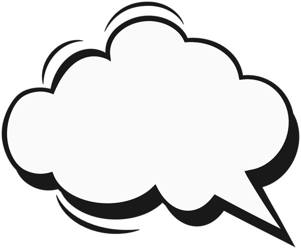 Comics Speech Bubble PNG Clipart | Gallery Yopriceville - High-Quality