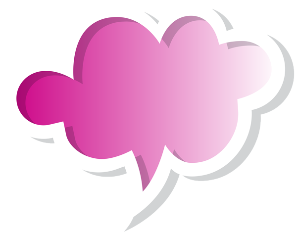 This png image - Speech Bubble Cloud Pink PNG Clip Art Image, is available for free download