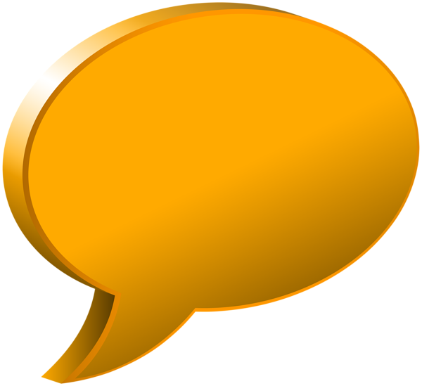 This png image - Speech Bubble Orange Transparent PNG Image, is available for free download