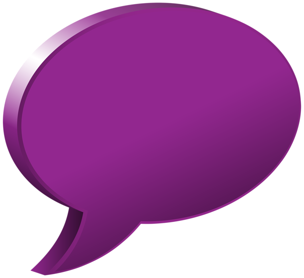 This png image - Speech Bubble Purple Transparent PNG Image, is available for free download