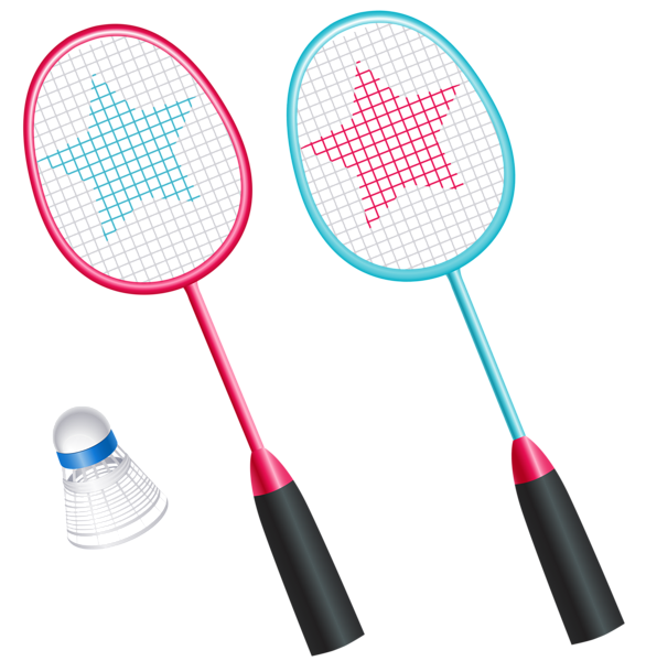 This png image - Badminton Rackets with Shuttlecock PNG Vector Clipart, is available for free download