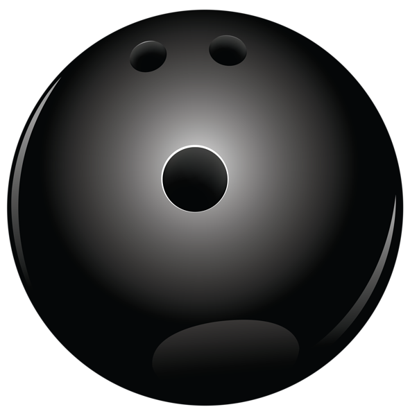 This png image - Black Bowling Ball PNG Vector Clipart, is available for free download