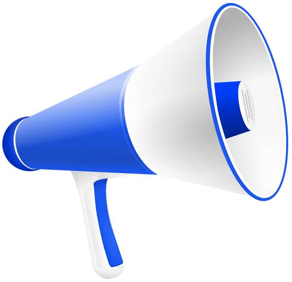 This png image - Blue Megaphone Speaker PNG Clipart, is available for free download