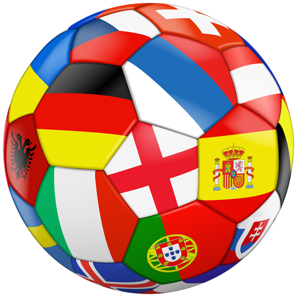 This png image - Football with Flags Transparent PNG Clip Art Image, is available for free download