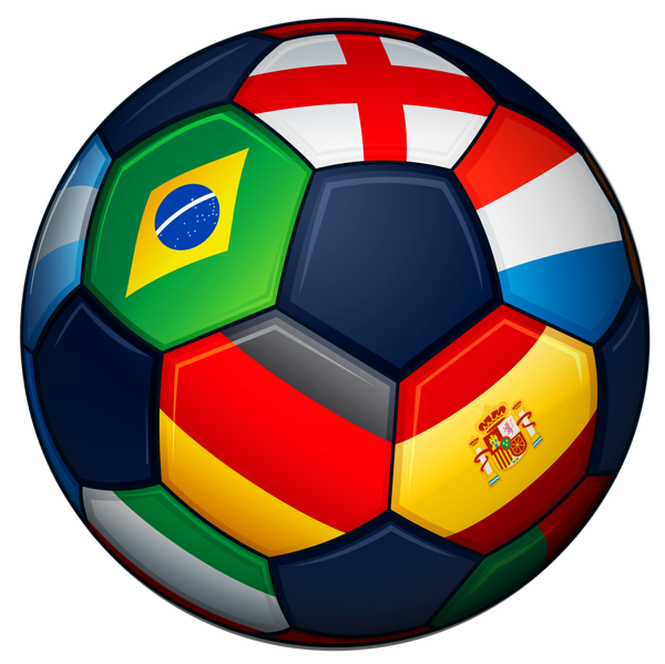 This png image - Football with Flags Transparent PNG Clipart Picture, is available for free download