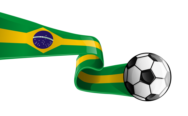 This png image - Soccer Ball with Brazilian Flag Transparent PNG Clipart Picture, is available for free download