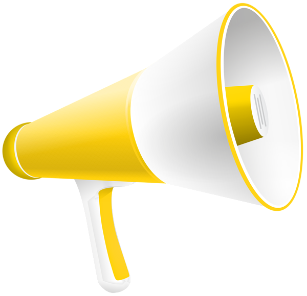 This png image - Yellow Megaphone Speaker PNG Clipart, is available for free download