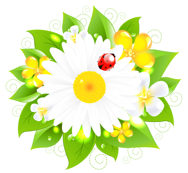 This png image - Daisy Decor PNG Picture, is available for free download