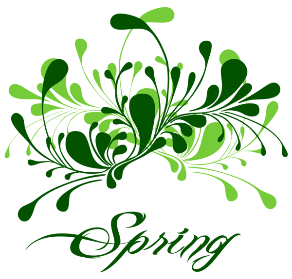 This png image - Green Spring Decor PNG Clipart, is available for free download