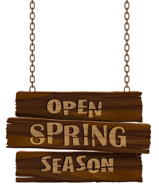This png image - Open Spring Season Sign Transparent PNG Clip Art Image, is available for free download