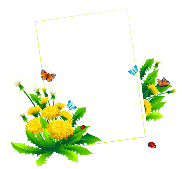 This png image - Spring Blank Decor PNG Clipart Picture, is available for free download