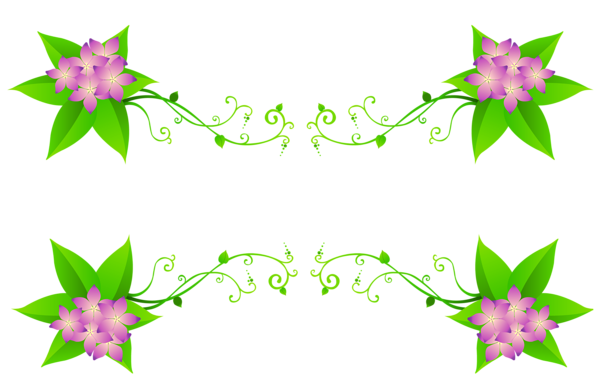 This png image - Spring Flowers Decoration Clipart, is available for free download