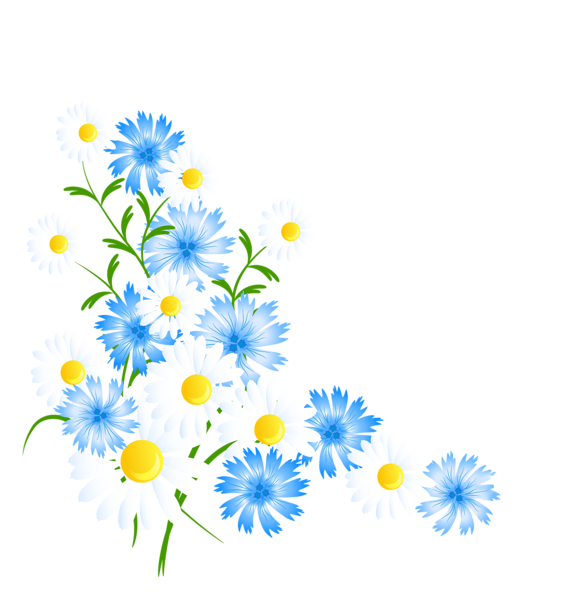 This png image - Spring Flowers Decortive Element PNG Clipart, is available for free download