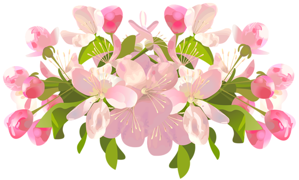 This png image - Spring Tree Flowers Transparent PNG Clip Art Image, is available for free download