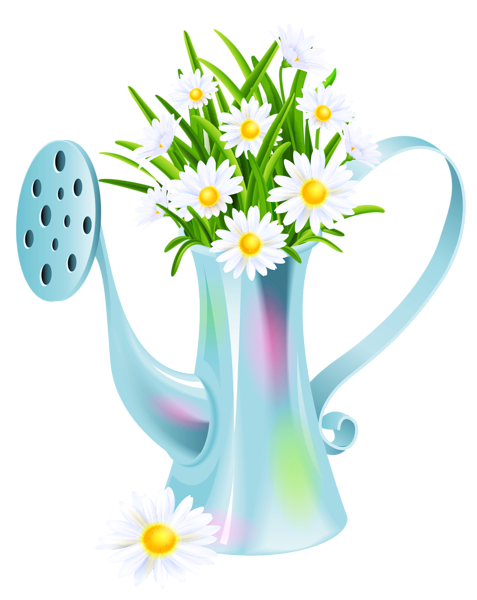 Water Can with Daisies PNG Clipart Picture | Gallery Yopriceville