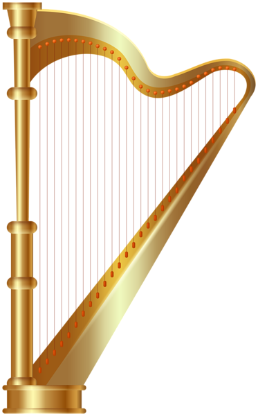 Gold Harp PNG Transparent Clipart | Gallery Yopriceville - High-Quality ...