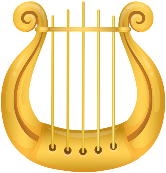 This png image - Golden Harp PNG Clipart, is available for free download