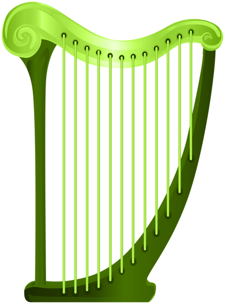 This png image - Green Irish Harp PNG Clipart, is available for free download