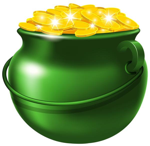 This png image - Green Pot of Gold PNG Clipart Image, is available for free download