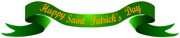This png image - Happy Saint Patrick's Banner Transparent Clip Art Image, is available for free download