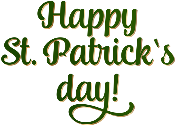 This png image - Happy Saint Patrick's Day Clip Art Image, is available for free download