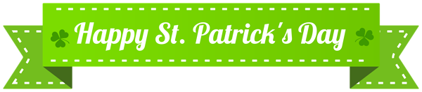 This png image - Happy St Patrick's Day Banner PNG Clip Art Image, is available for free download