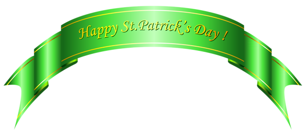 This png image - Happy St Patricks Day Green Banner PNG Clipart, is available for free download