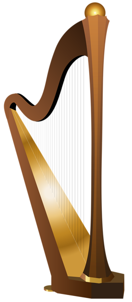 This png image - Harp Transparent PNG Clip Art Image, is available for free download