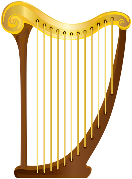 This png image - Irish Harp PNG Clipart, is available for free download