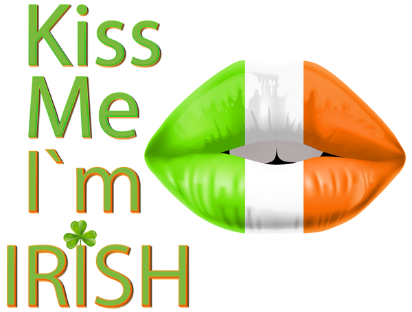 This png image - Kiss me I am Irish Text Clipart, is available for free download
