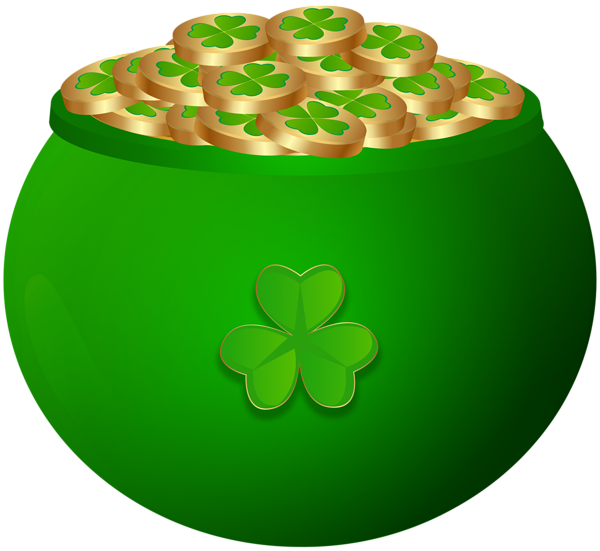 This png image - Pot of Gold_Green Transparent PNG Clipart, is available for free download