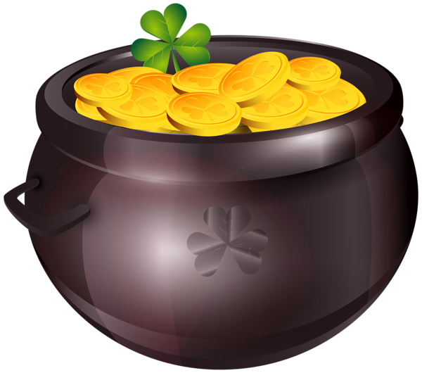 This png image - Pot of Gold PNG Clipart Image, is available for free download